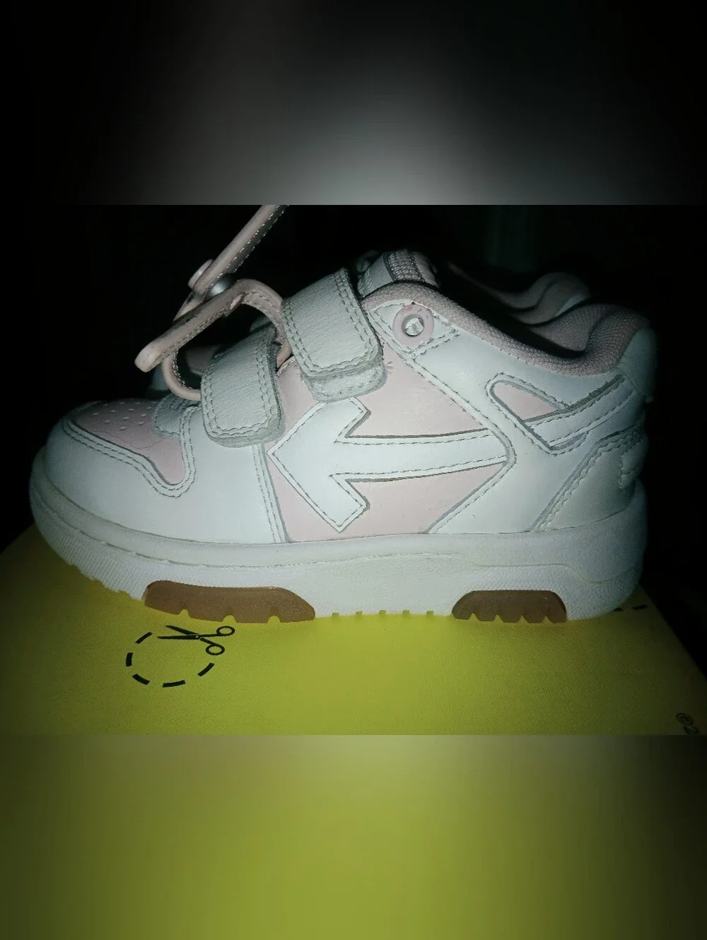 Used Off White Out Of Office Sneakers, Box And Dust Bag. Toddler Size 9
